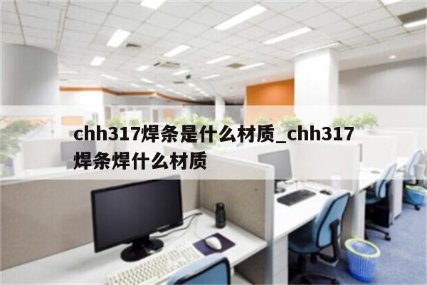 chh317焊条是什么材质_chh317焊条焊什么材质