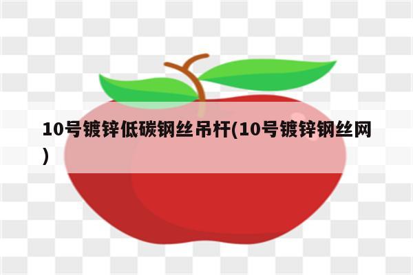 10号镀锌低碳钢丝吊杆(10号镀锌钢丝网)