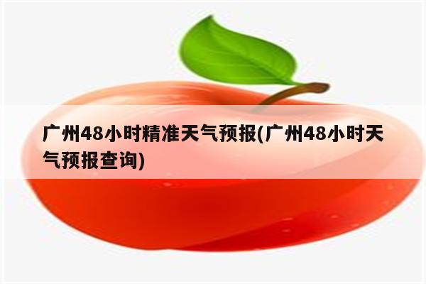 广州48小时精准天气预报(广州48小时天气预报查询)