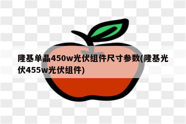 隆基单晶450w光伏组件尺寸参数(隆基光伏455w光伏组件)