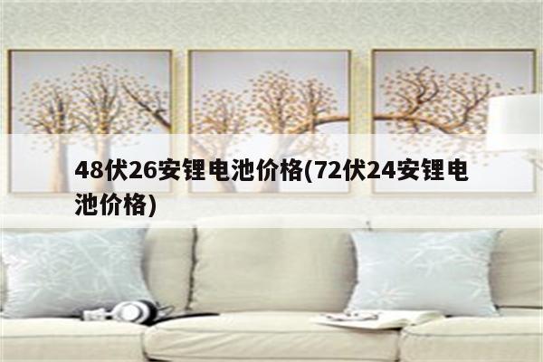 48伏26安锂电池价格(72伏24安锂电池价格)