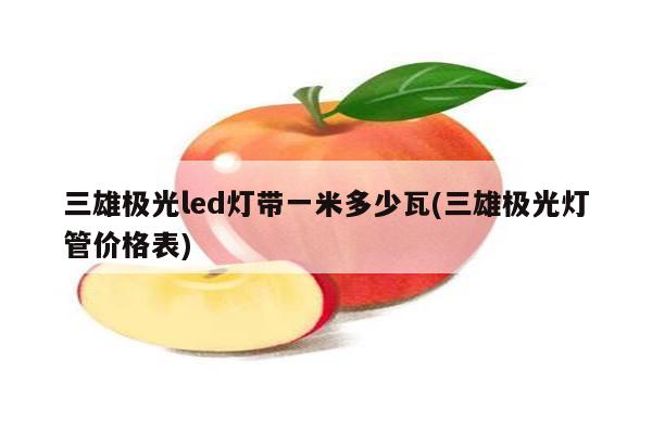 三雄极光led灯带一米多少瓦(三雄极光灯管价格表)