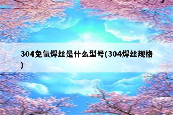 304免氩焊丝是什么型号(304焊丝规格)