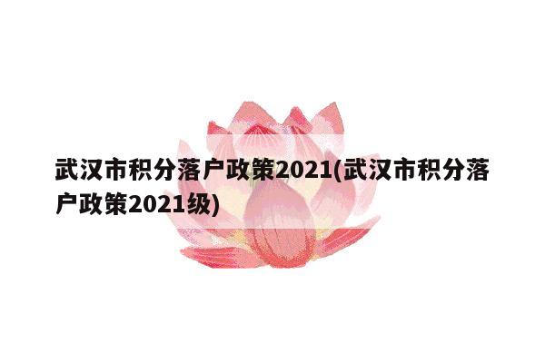 武汉市积分落户政策2021(武汉市积分落户政策2021级)