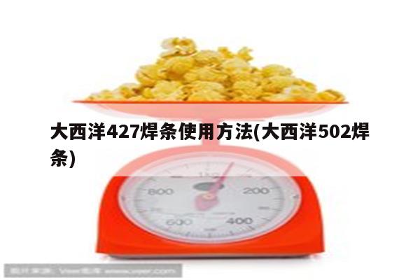 大西洋427焊条使用方法(大西洋502焊条)