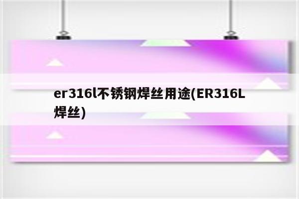 er316l不锈钢焊丝用途(ER316L焊丝)