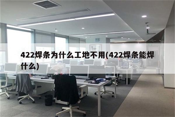 422焊条为什么工地不用(422焊条能焊什么)