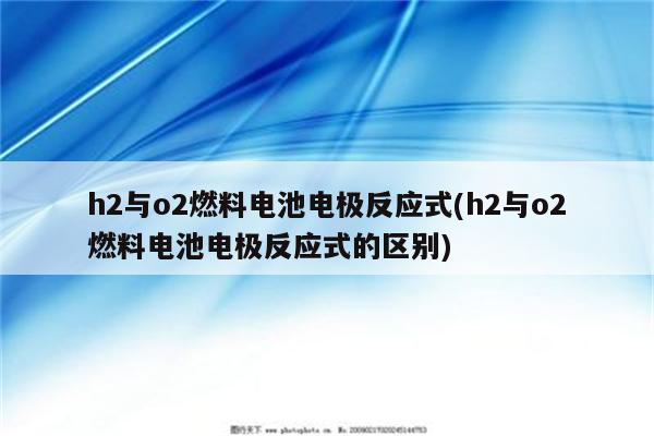 h2与o2燃料电池电极反应式(h2与o2燃料电池电极反应式的区别)