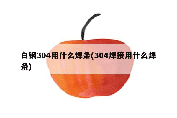 白钢304用什么焊条(304焊接用什么焊条)