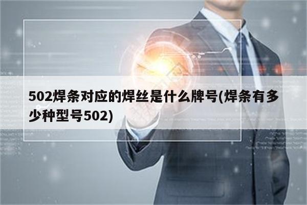 502焊条对应的焊丝是什么牌号(焊条有多少种型号502)