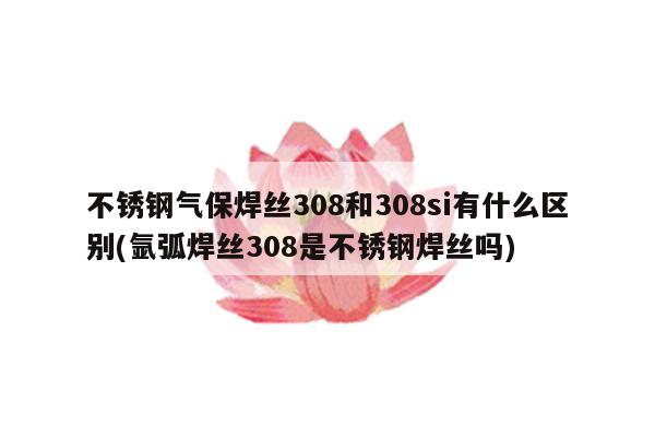 不锈钢气保焊丝308和308si有什么区别(氩弧焊丝308是不锈钢焊丝吗)