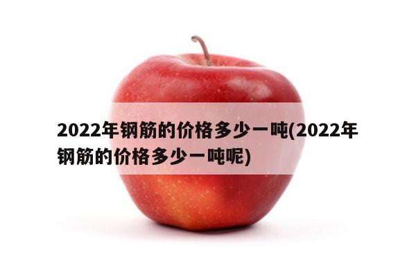 2022年钢筋的价格多少一吨(2022年钢筋的价格多少一吨呢)