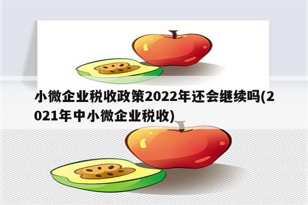 小微企业税收政策2022年还会继续吗(2021年中小微企业税收)