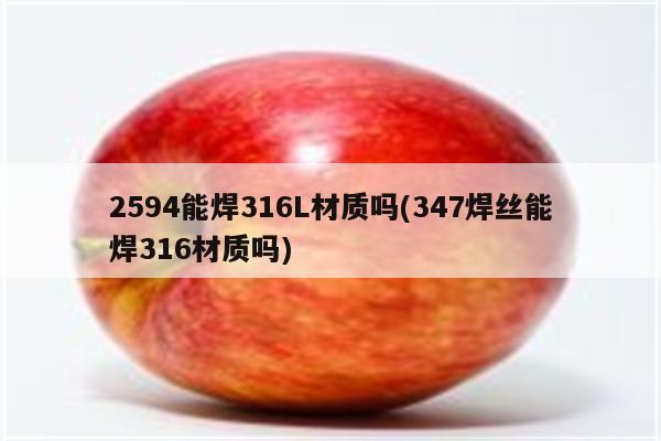 2594能焊316L材质吗(347焊丝能焊316材质吗)