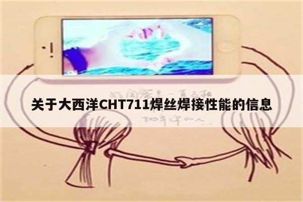 关于大西洋CHT711焊丝焊接性能的信息