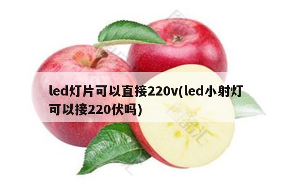 led灯片可以直接220v(led小射灯可以接220伏吗)