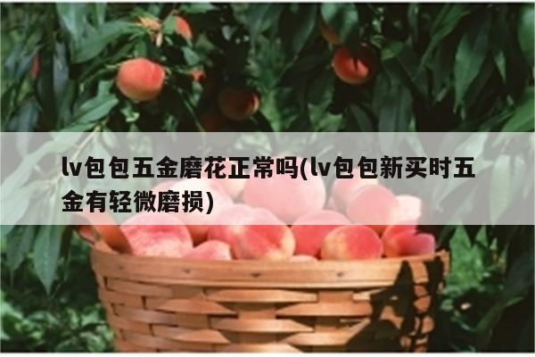 lv包包五金磨花正常吗(lv包包新买时五金有轻微磨损)