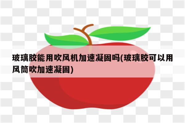 玻璃胶能用吹风机加速凝固吗(玻璃胶可以用风筒吹加速凝固)