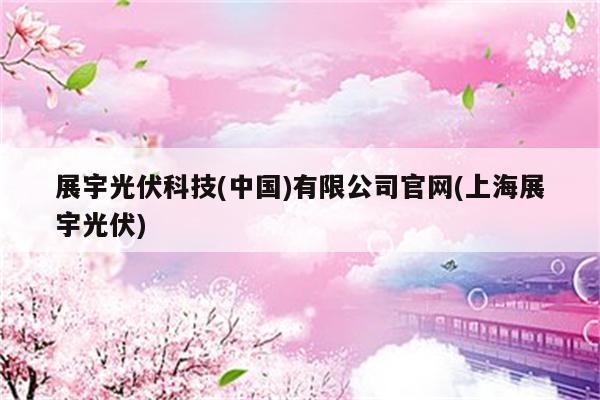 展宇光伏科技(中国)有限公司官网(上海展宇光伏)