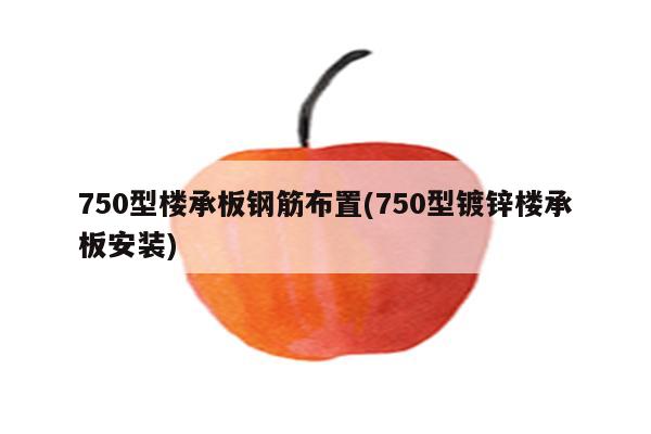 750型楼承板钢筋布置(750型镀锌楼承板安装)