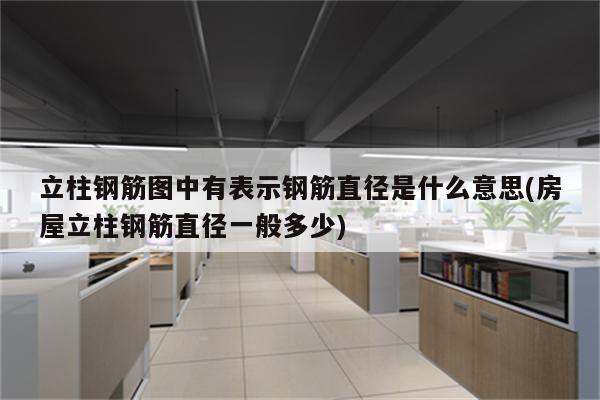 立柱钢筋图中有表示钢筋直径是什么意思(房屋立柱钢筋直径一般多少)