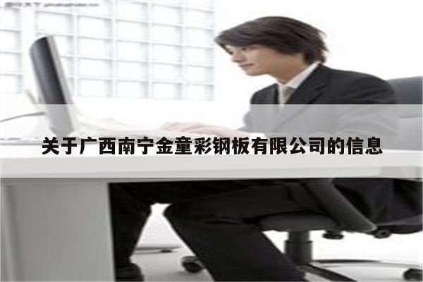 关于广西南宁金童彩钢板有限公司的信息