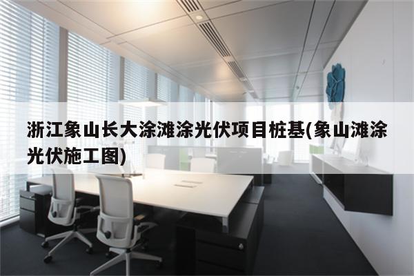 浙江象山长大涂滩涂光伏项目桩基(象山滩涂光伏施工图)