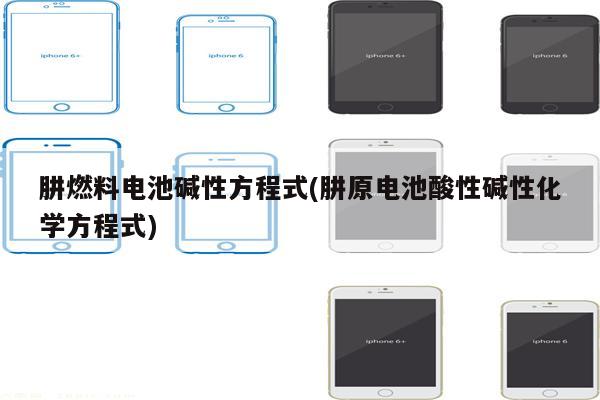 肼燃料电池碱性方程式(肼原电池酸性碱性化学方程式)