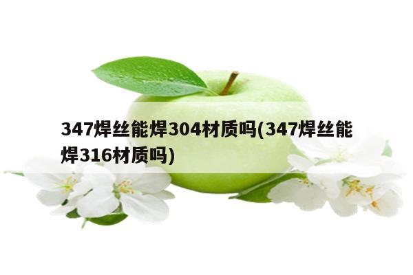 347焊丝能焊304材质吗(347焊丝能焊316材质吗)