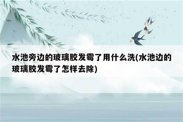 水池旁边的玻璃胶发霉了用什么洗(水池边的玻璃胶发霉了怎样去除)