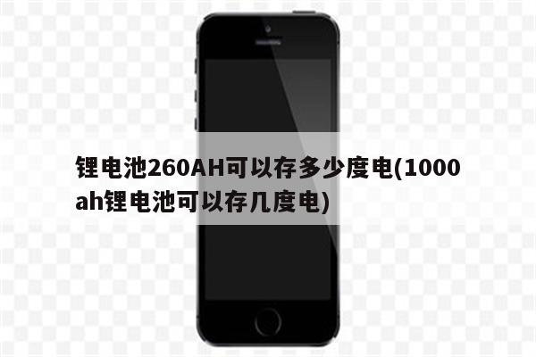 锂电池260AH可以存多少度电(1000ah锂电池可以存几度电)