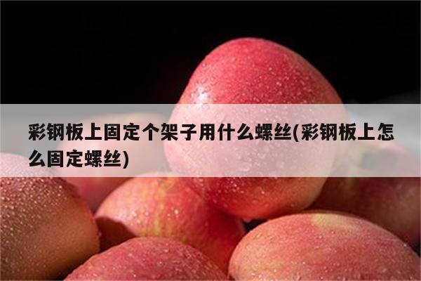 彩钢板上固定个架子用什么螺丝(彩钢板上怎么固定螺丝)