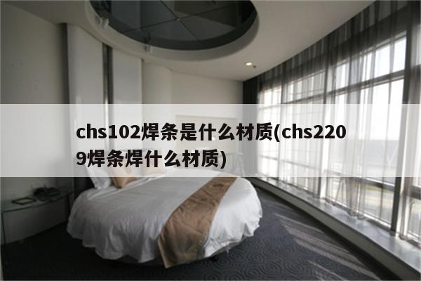 chs102焊条是什么材质(chs2209焊条焊什么材质)