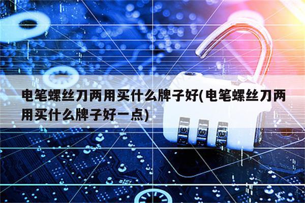 电笔螺丝刀两用买什么牌子好(电笔螺丝刀两用买什么牌子好一点)