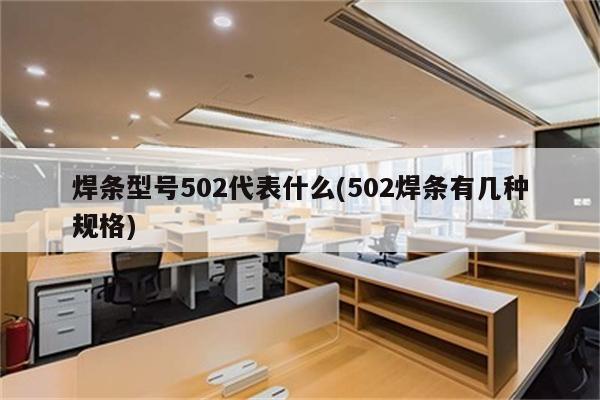 焊条型号502代表什么(502焊条有几种规格)