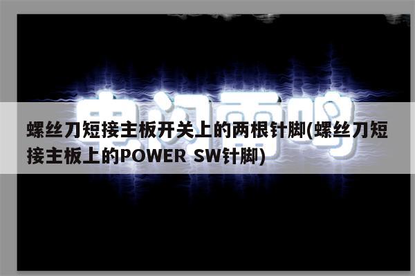 螺丝刀短接主板开关上的两根针脚(螺丝刀短接主板上的POWER SW针脚)