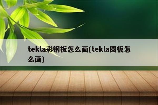 tekla彩钢板怎么画(tekla圆板怎么画)