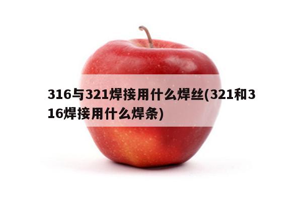 316与321焊接用什么焊丝(321和316焊接用什么焊条)