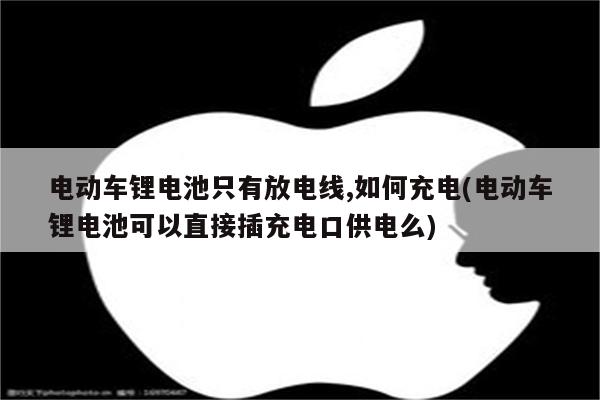 电动车锂电池只有放电线,如何充电(电动车锂电池可以直接插充电口供电么)