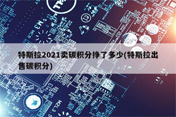 特斯拉2021卖碳积分挣了多少(特斯拉出售碳积分)